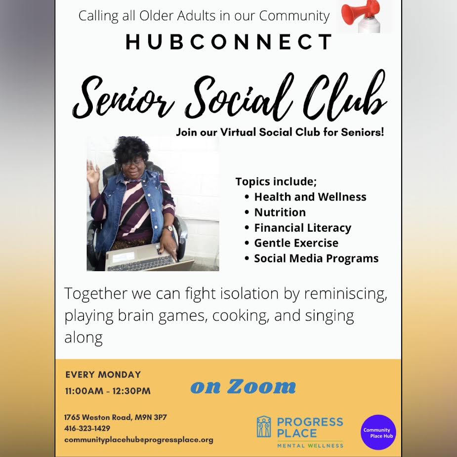 Community Place Hub (@wmdhub) on Twitter photo Check out our new HubConnect social club for seniors. Don't miss out on a great opportunity to participate in some amazing activities! <a href="/HonAhmedHussen/">Ahmed Hussen</a> @FaisalHassanNDP <a href="/FrancesNunziata/">Frances Nunziata</a> <a href="/TPLWeston/">Weston Library</a> @WestonWebdotCa <a href="/WestonBIA/">Weston Village BIA</a> <a href="/MountDennisBIA/">MountDennisBIA</a> <a href="/supercoffeeMD/">πππππππππππ β</a> <a href="/Progress_Place/">Progress Place</a> Check out our new HubConnect social club for seniors. Don't miss out on a great opportunity to participate in some amazing activities! <a href="/HonAhmedHussen/">Ahmed Hussen</a> @FaisalHassanNDP <a href="/FrancesNunziata/">Frances Nunziata</a> <a href="/TPLWeston/">Weston Library</a> @WestonWebdotCa <a href="/WestonBIA/">Weston Village BIA</a> <a href="/MountDennisBIA/">MountDennisBIA</a> <a href="/supercoffeeMD/">πππππππππππ β</a> <a href="/Progress_Place/">Progress Place</a>