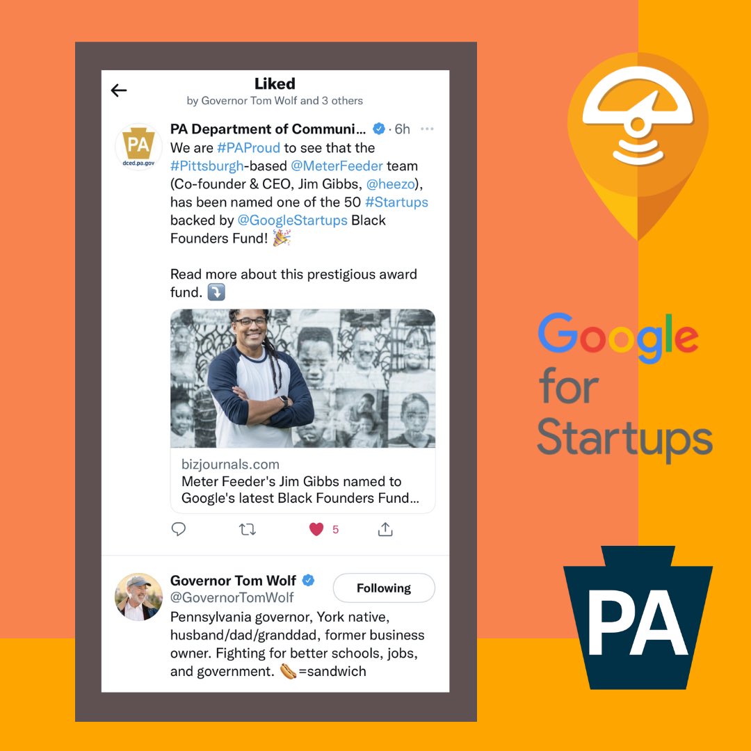 MeterFeeder (@meterfeeder) on Twitter photo While the Great Social Media Outage of 2021 was going on, we got tweeted by the <a href="/PADCEDnews/">PA Department of Community & Economic Development</a>... AND @governortomwolf even liked it! We're starstruck🤩 TY for the support PA - we love you too!😍
📰 <a href="/PghBizTimes/">Pittsburgh Business Times</a>: bit.ly/biztimesbff
🗞 Press kit: bit.ly/bffpresskit While the Great Social Media Outage of 2021 was going on, we got tweeted by the <a href="/PADCEDnews/">PA Department of Community & Economic Development</a>... AND @governortomwolf even liked it! We're starstruck🤩 TY for the support PA - we love you too!😍
📰 <a href="/PghBizTimes/">Pittsburgh Business Times</a>: bit.ly/biztimesbff
🗞 Press kit: bit.ly/bffpresskit