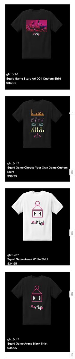 notpannchoa's tweet photo. Squid Game's merch design falls flat https://t.co/XYdiVA3Je2