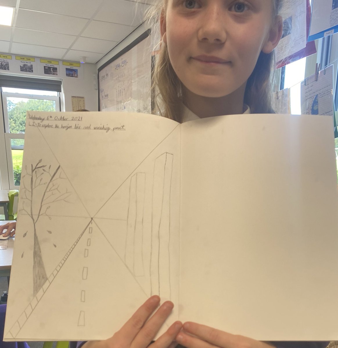 BirchwoodCE's tweet photo. Year 5 have worked incredibly hard on their artistic drawing skills today. Next week, we will be continuing with our drawing before we draw our own 3D perspective of a cityscape inspired by the artist @PaulKenton 🏙 #bcepsart #bcepsyear5 https://t.co/2Sb7tQoFsr