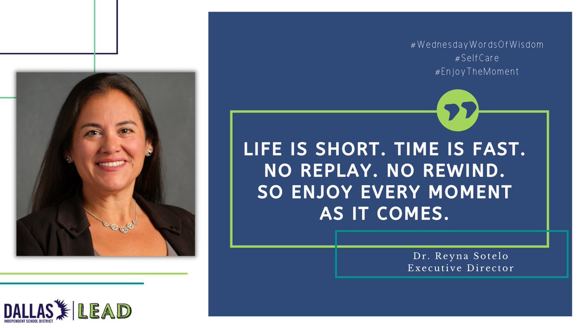Dr. Sotelo, a <a href="/dallasschools/">Dallas ISD</a> Executive Director @MolinaSunset, is the spotlight speaker for today's #WednesdayWordsOfWisdom 

#ProudtoLEADinDallasISD #INSPIRE #CREATE #LEAD 

<a href="/joleehealey/">Jolee Healey</a> <a href="/THuittDISD/">Tiffany Huitt</a> @MRamirezDISD <a href="/roshonda_brown/">Roshonda Brown</a> @SusanaCDallas <a href="/DallasISDLeads/">Dallas ISD School Leadership</a>