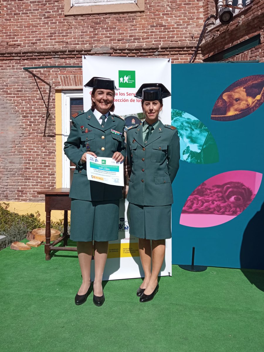 mujerygc's tweet photo. La Sargento Jefa del SEPRONA de la Guardia Civil de Navarra, Aránzazu Melgarejo Rivarés, recibe el premio a los servicios policiales por la protección animal 2021, en reconocimiento a sus numerosas intervenciones por la protección animal.

@Maria2Gamez
@REPAnimal  @AnimalesGob https://t.co/SmFjQQddGi