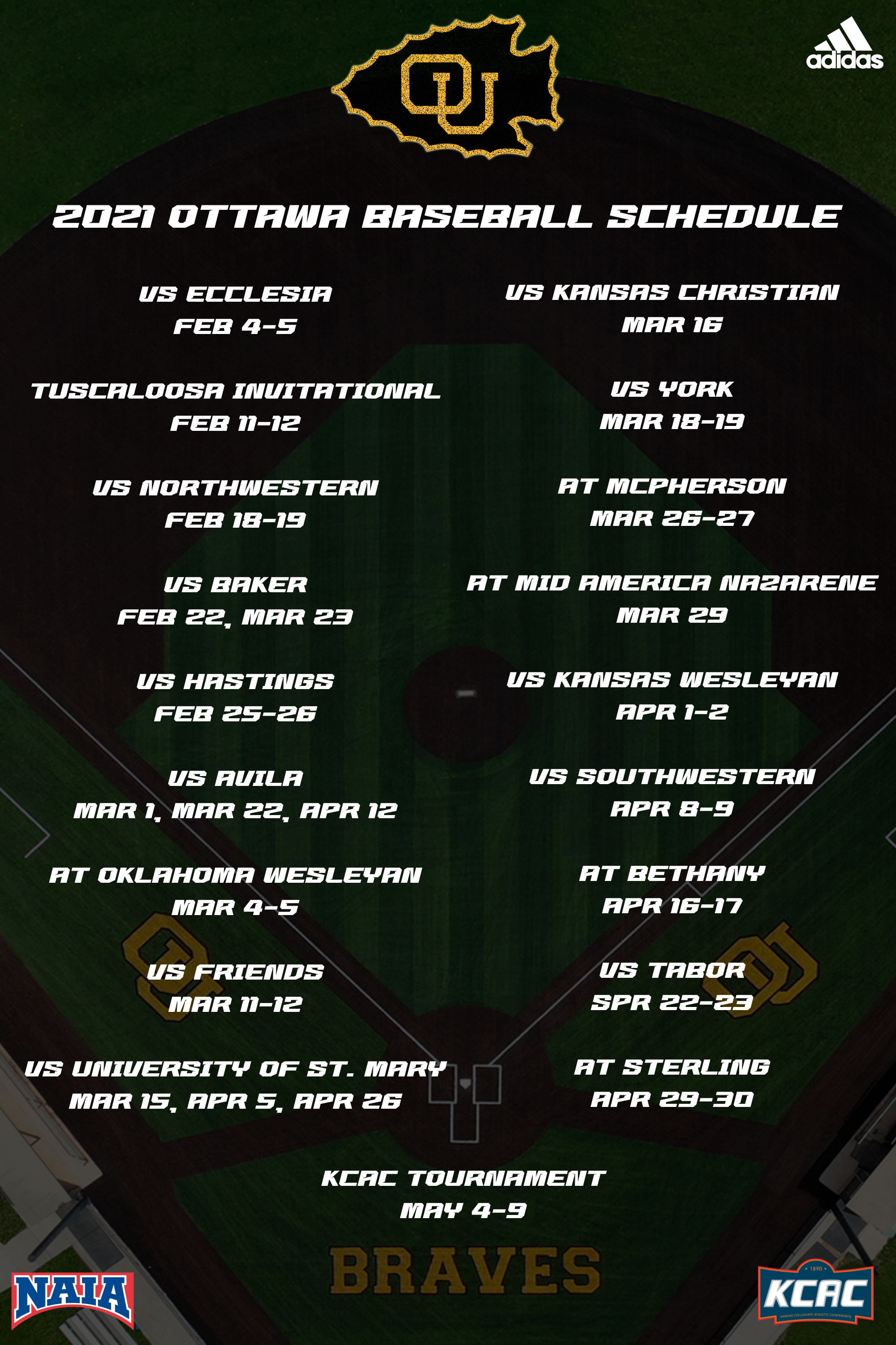 Baseball Schedule October 2022 Ottawa Braves Baseball On Twitter: "Your 2022 Ottawa Baseball Schedule:  #Bravenation Https://T.co/Fxv3Gmojgm" / Twitter