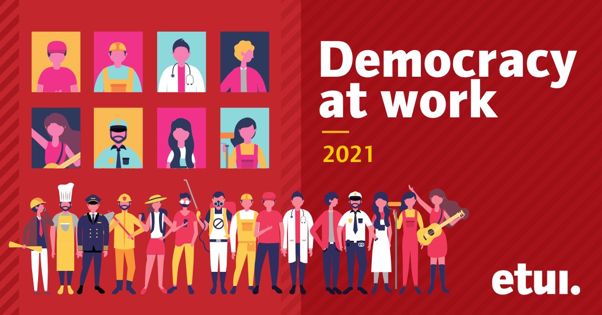 Thousands of workers still face unacceptable working conditions, including precarious jobs, discrimination &amp; weak social protection measures #WorldDayforDecentWork #WDDW #WDDW21 

Now more than ever we need #DemocracyAtWork 
➡️ etui.org/2021-year-more…