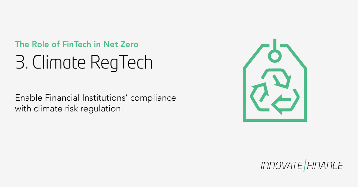 InnFin's tweet photo. As climate regulation increases, it is crucial to get ahead of risk reporting and disclosure
💡This week we're sharing 5 ways FinTech can tackle climate change and achieve #NetZero
#NetZeroFinTech
Get involved at our #FinTechForGood Forum next week: https://t.co/aupZwEWVEJ https://t.co/eWy8v9w1PF