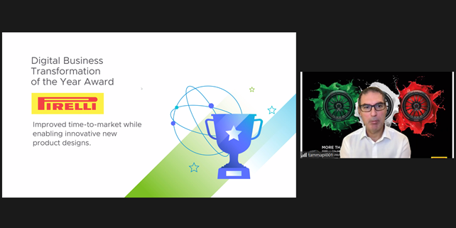 "Ricevere il premio "Business Digital Transformation of the Year" conferma che questa è la direzione da perseguire: la nostra strategia #cloud ci permetterà di digitalizzare i processi di core business." Pier Paolo Tamma, SVP e Chief Digital Officer di <a href="/Pirelli/">Pirelli</a>. #VMworld