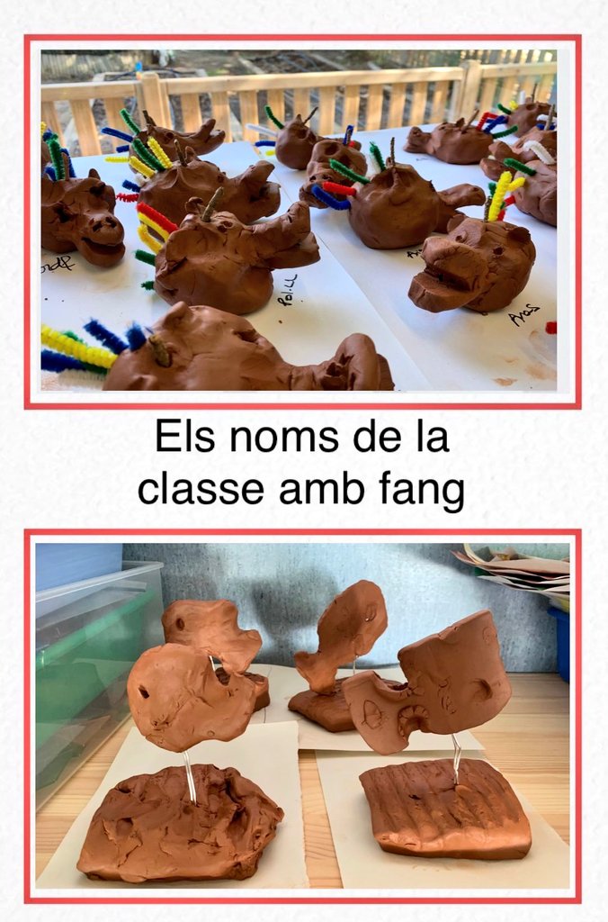 EscolaOlivera's tweet photo. Els nens i nenes de #lacomunitatdepetitesipetits #d'i5 hem fet el nom de la classe amb fang. Sabeu com ens diem? #plàstica #modelatge #creativitat @AMPA_OLIVERA @EscolaOlivera https://t.co/iU63hFKhkE