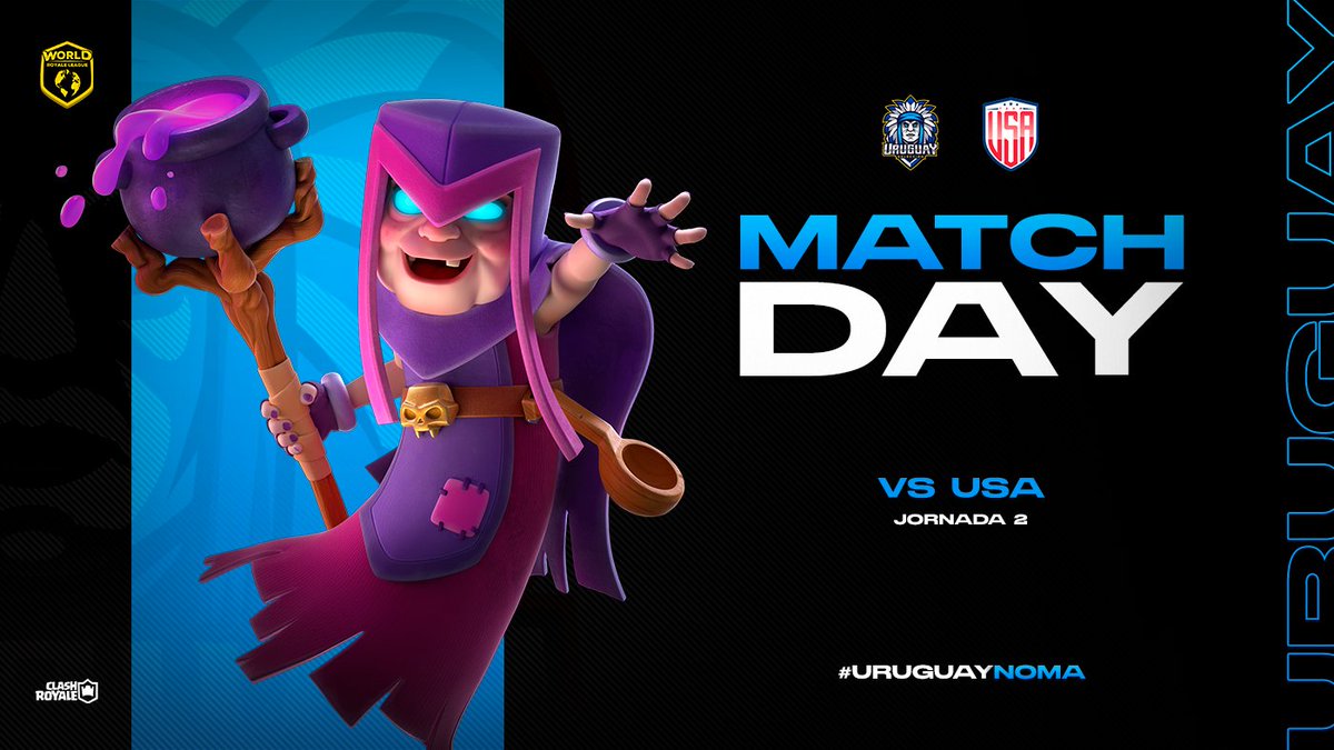 ¡𝐉𝐔𝐄𝐆𝐀 𝐋𝐀 𝐂𝐄𝐋𝐄𝐒𝐓𝐄!

Hoy nos toca disputar la segunda jornada. Estamos con la confianza intacta y la estrategia planeada. ¡A ganar charrúas 👊!

🏆 <a href="/WorldLeagueCR/">World Royale League</a>
🆚️ <a href="/USAClashRoyale/">USA Clash Royale</a>
⏰ 23HS 🇺🇾
📺 twitch.tv/piplup05

#UruguayNoma 💙