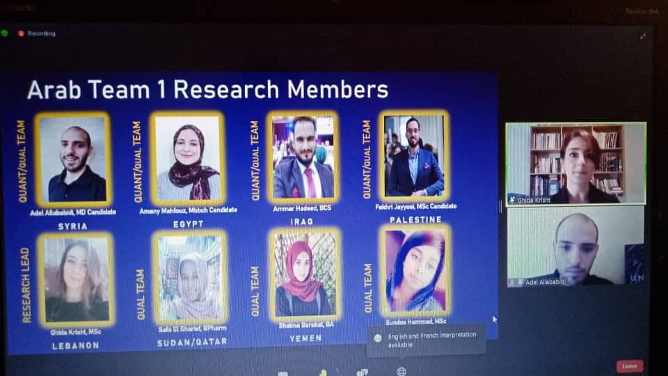 YARArabTeam11's tweet photo. We are very proud of Ghida Krisht and Adel Allababidi for their wonderful representation of the YAR Arab States team 1 today at the UNESCO' YAR Knowledge meeting. We are very pleased with the final outcome of this meeting and we thank everyone who were part of this. https://t.co/webc42rjQ2