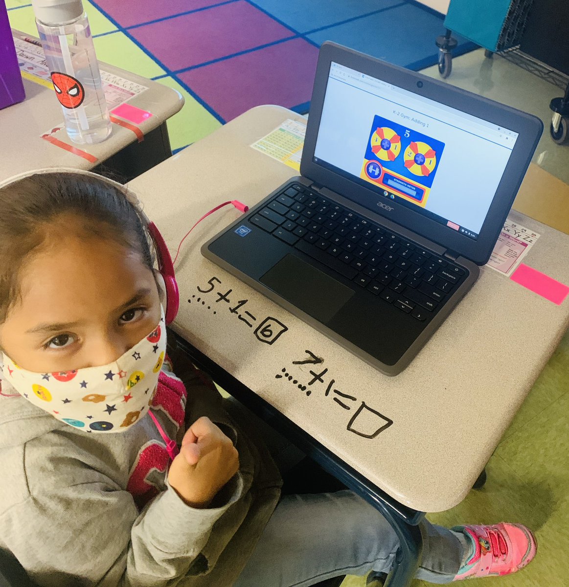 This 1st grade Panther is putting her new strategies in place with FIM Number Gyms! <a href="/PtPleasantAACPS/">PtPleasantAACPS</a> <a href="/AACPS_PK5Math/">AACPS PK-5 Math</a> <a href="/MsROWEstar/">Ms.DINO</a>