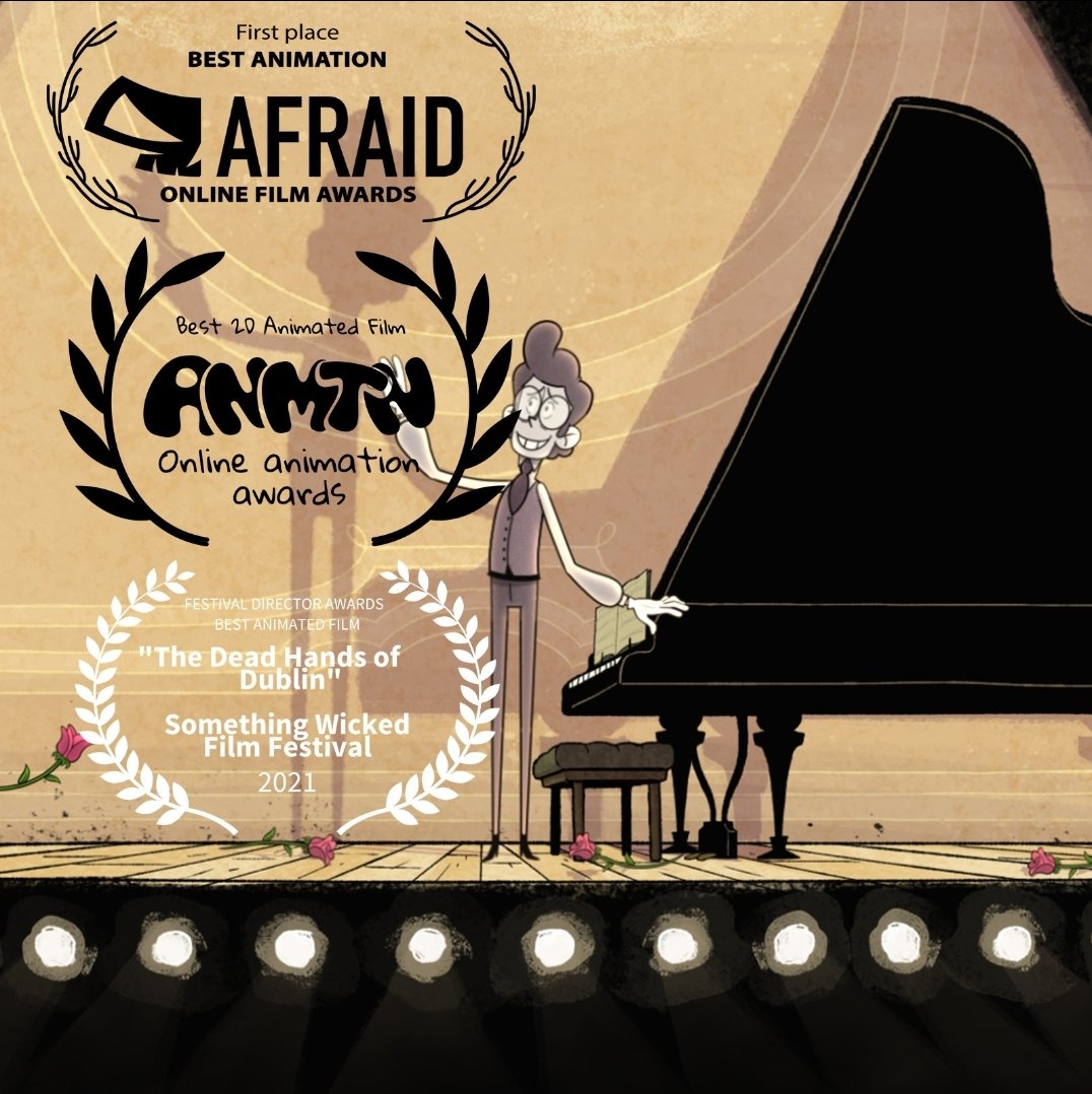 Delighted to share some of our latest wins for "The Dead Hands of Dublin"

#animation #shortfilm #irishanimation #dhod <a href="/pinkkongstudios/">Pink Kong Studios</a> <a href="/ScreenIreland/">Screen Ireland</a>