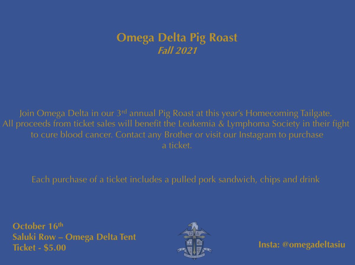 It’s that time of the year! Reach out directly on here or to any Brother to secure your ticket. Can’t make it to the event? Consider donating to our fundraiser on Instagram!