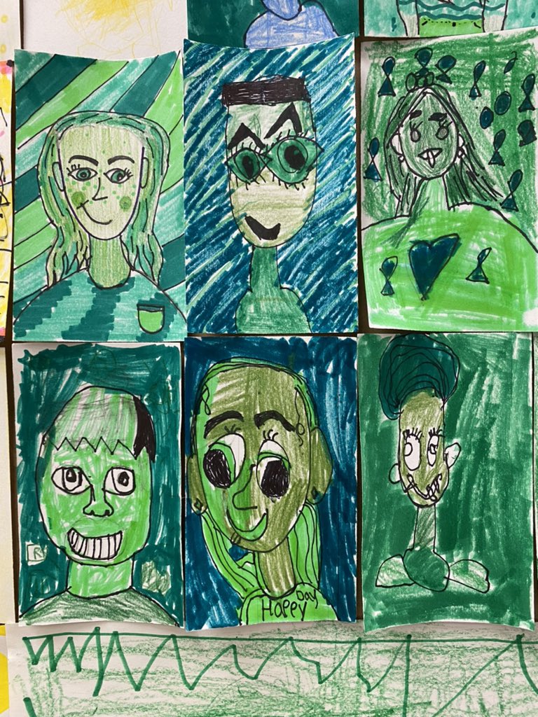 CMCSIWarriors's tweet photo. Our Warriors created self-portraits in Art with @MrsEstrada031 What a beautiful world we create when you put us all together! @Hall_Schools https://t.co/Ew3v0nWVlL