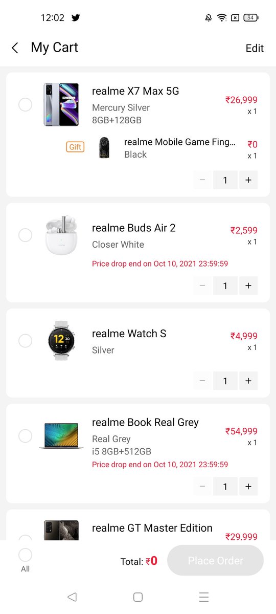 ArvindCR7KING's tweet photo. 1. Realme X7 Max 5G
2. Realme Buds Air 2
3. Realme Watch S
4. Realme Book
๐๐๐๐๐๐๐
Used my friend's X7 Max 5 G. Fell in love ๐ with it's performance ๐คฉ๐คฉ
#MakeAWishList
@realmeIndia
Join
@Rahulku37429193
@Chandni92931076
@ArvindS37251807 https://t.co/FfkfFmcLkP