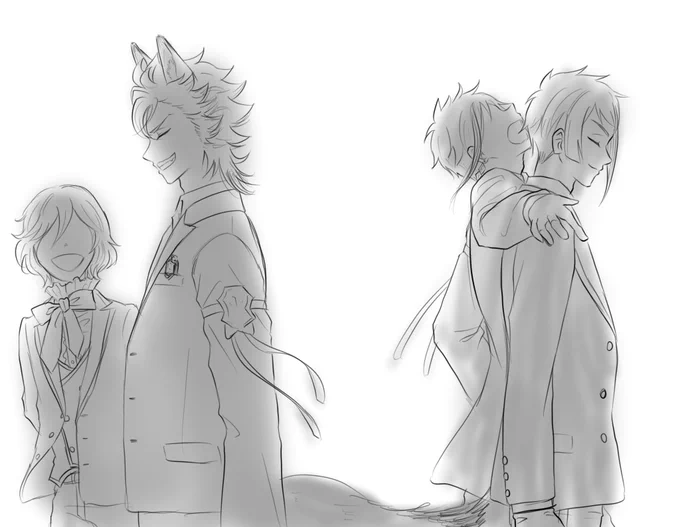 ワンドロ🐺🐬
「いつもの2人」 