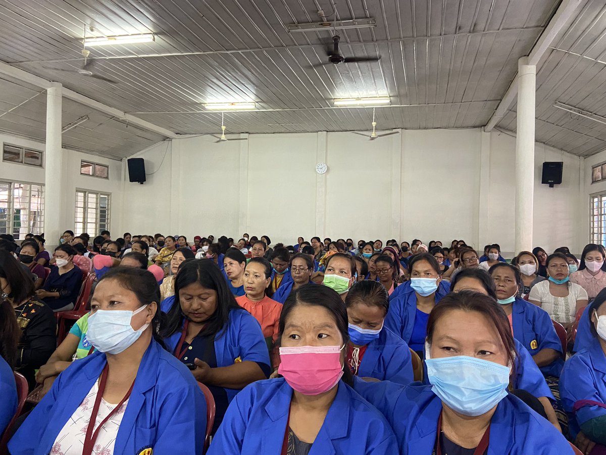 DennisHrangchal's tweet photo. Feeling honoured to speak about the power of volunteerism &amp; community on Day of Recognition hosted by Health Department, Churachandpur &amp; to receive ‘Vanguard Knight of COVID-19’ recognition on behalf of team @HighlandGroupIN from Hon'ble Minister Pu @VungzaginValte.
#HereForCCPur https://t.co/Pc89DDwYzT