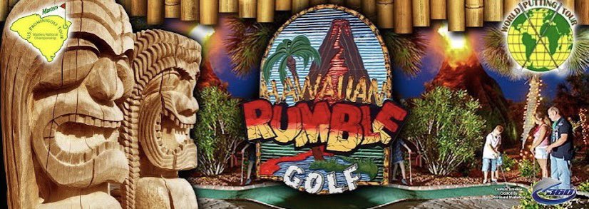 AccessMiniGolf's tweet photo. All the best to everyone competing in the USPMGA 2021 Masters of Mini-golf Tournament at the Hawaiian Rumble course in North Myrtle Beach, SC. #MiniGolfMasters #MiniGolf @PuttingPenguin @tomrloftus @ostreetminigolf @accountingninja https://t.co/MPCidlctJu @HawaiianRumble https://t.co/BbI6jxWzWE