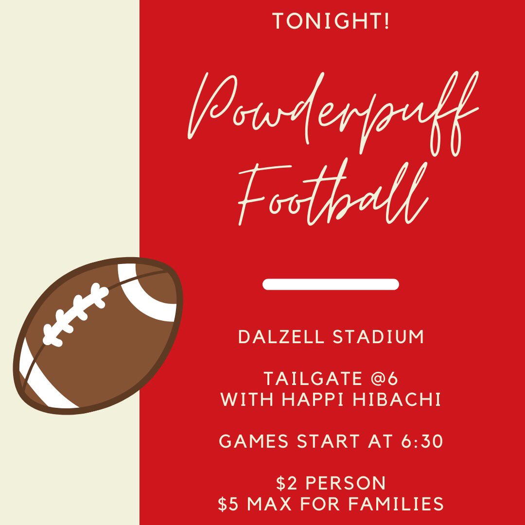 Excited to see you all at Powderpuff tonight!