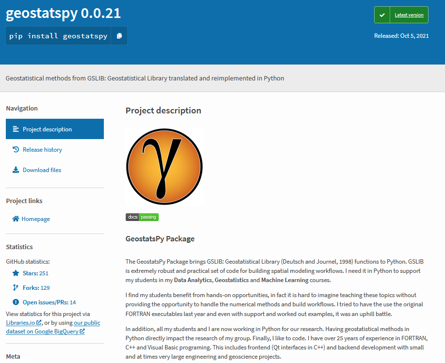 GeostatsGuy's tweet photo. I made bug fixes for my #Python package #GeostatsPy &amp; update on @pypi. Appreciation to folks that contribute to #opensource by sharing their bug reports. Try it out! I have many demonstration workflow with the package, 'GeostatsPy_*.ipynb' on #github @ https://t.co/V3XwWun2L8 ∀. https://t.co/nGgI3Ludsy