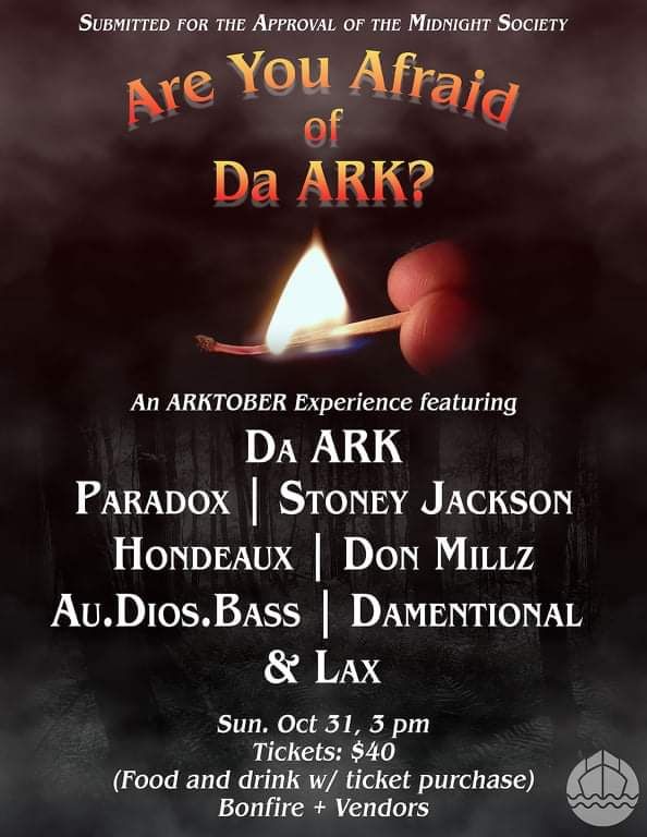 DaARK501's tweet photo. Are you afraid of Da ARK ? Come find out 🎃 https://t.co/6adogvTRRp