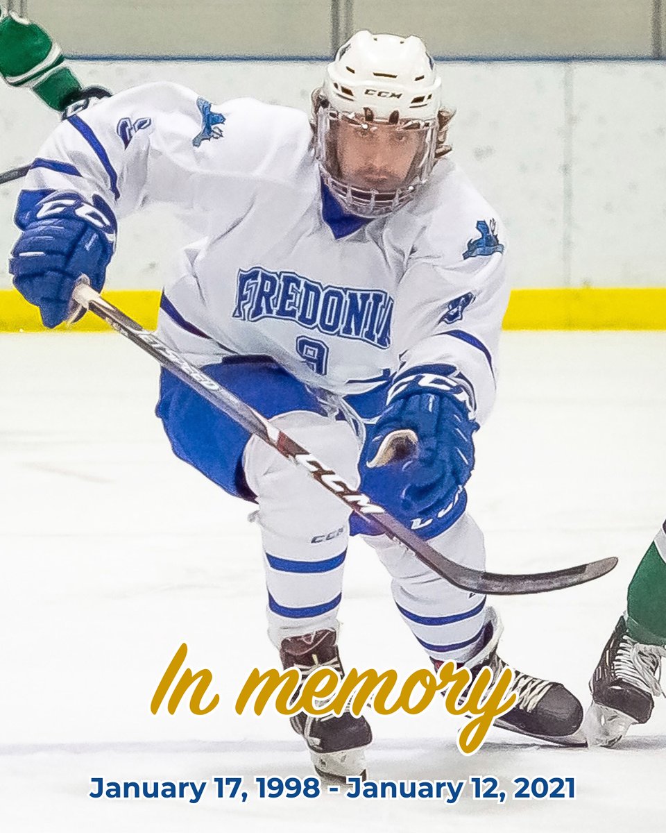 Just one month until until Tanner Kahlau Memorial Game. Jersey sales continue for November 6th at 4PM vs. <a href="/TrineAthletics/">Trine Thunder</a>. fredoniabluedevils.com/news/2021/6/10…  #ourcaptain #fredoniafamily