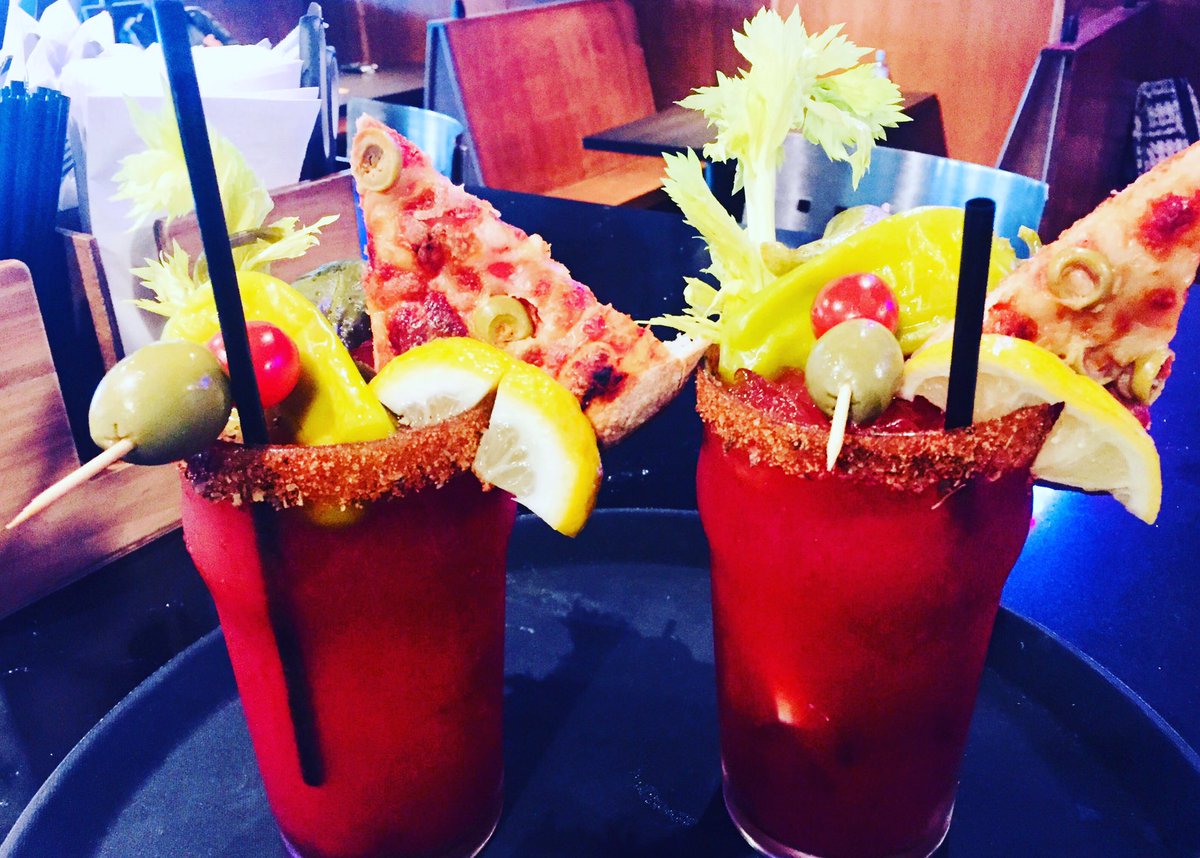 PieGuysOfficial's tweet photo. Mmmm...Caesars for lunch!!! 😁🍅🍕🌶@ #PieGuysTapAndGrill!  Open at noon daily 🤗 #NotJustPizza #RegularsRock 💛 https://t.co/9yFyxe7NuX