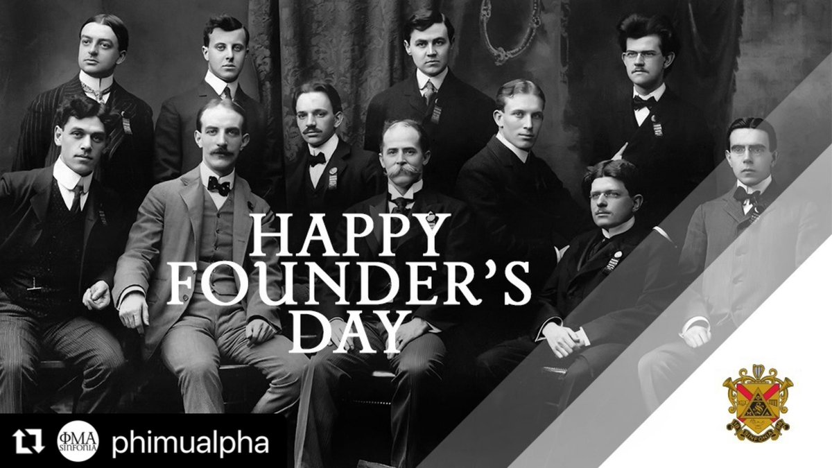 Join The Office of Fraternity &amp; Sorority Engagement as we wish The Men of Phi Mu Alpha Sinfonia Fraternity of America, Incorporated a Happy Founders Day. Cheers to 123 Years. 🥂 
Shoutout to the home team <a href="/IBSinfonians/">Iota Beta Sinfonians</a>!