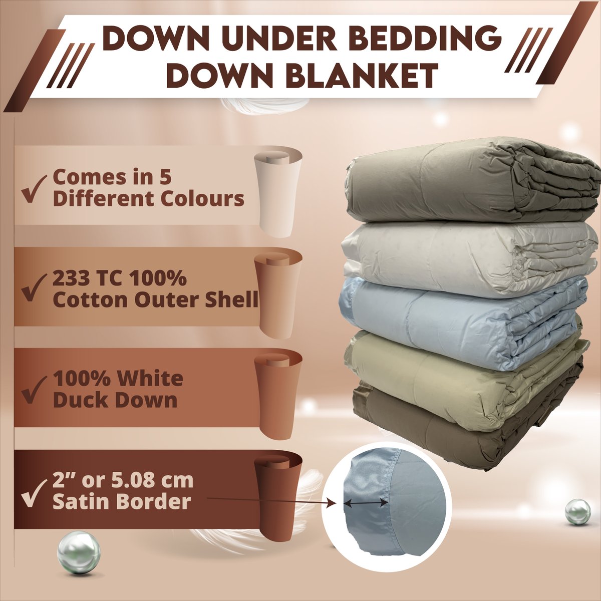 BeddingUnder's tweet photo. Introducing the ever functional Down-Filled Blanket. Great to have for those times you don’t need a heavy comforter but still require a bit more warmth than a regular blanket can provide
#purecotton #blanket #soft #durable #down #duckdown #sleep #downunderbedding #hypoallergenic https://t.co/74yTal0nVE
