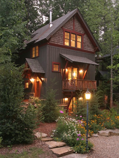 lilyyrosette's tweet photo. donβt mind me just looking at forest cottages #Fairytales #cottagecore #pinkcottage https://t.co/ys3OhO9Add