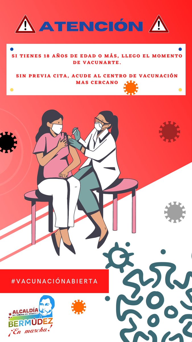 Feliz Día!

Epa! Te recordamos que ya puedes acudir a cualquier centro de vacianción sin cita previa. 

#VacunateYa
#VacunateSinCita