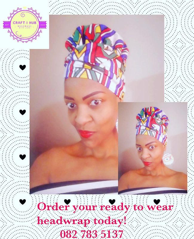 TheCraftIHub_SA's tweet photo. Another day! Another Happy Customer! 💜💛💜😁

Order online or WhatsApp 0827835137
Free delivery with every headwrap order through  Paxi 😁 https://t.co/cALZDGXKAm