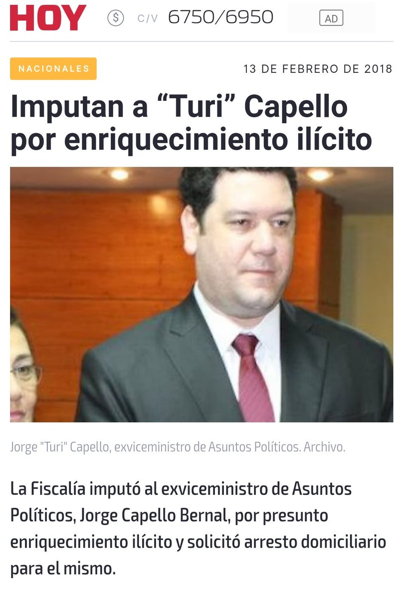 jfergo86's tweet image. Quien es Turi Capello, el candidato a concejal de los colorados para Asunción.

Te dejamos una breve reseña de lo que podés encontrar por internet.