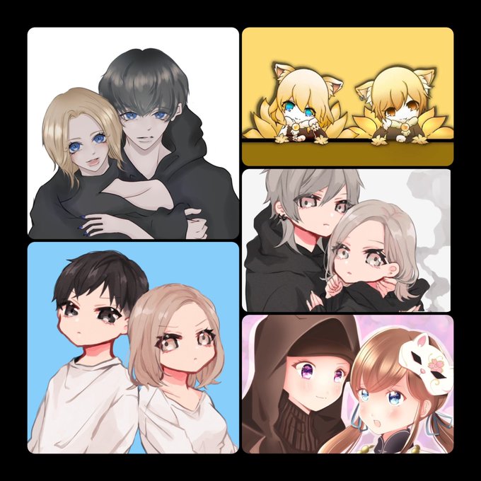 ペア画のtwitterイラスト検索結果