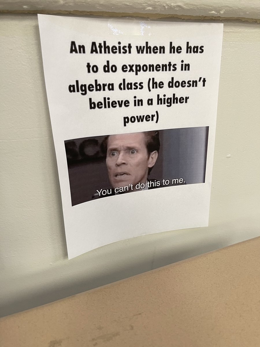 train2n0whe2e's tweet photo. crying my teacher put this on the wall right next to do my desk https://t.co/GZ64QIUiDJ