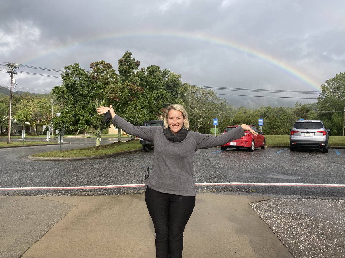 JandJSorrells's tweet photo. Rainbows always come after the rain! It was a great reminder to take a break this morning from inside the school building and enjoy God’s beauty! #TCSyes #Brevardhs https://t.co/eIQMJtPjib