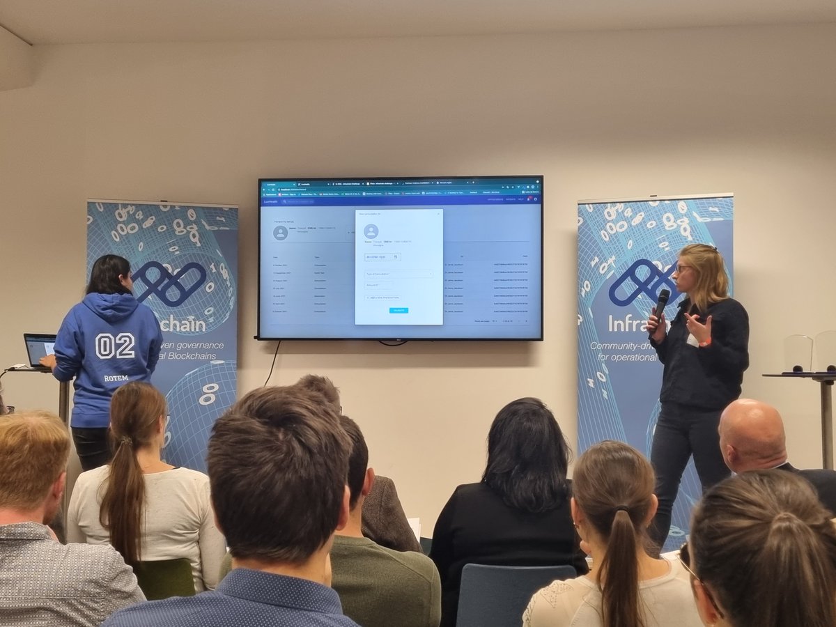 "Using #blockchain to improve and secure the usage of public #healthcare services in #Luxembourg," <a href="/neofacto/">NEOFACTO</a> presenting LuxHealth at the #InfrachainChallenge2021.
