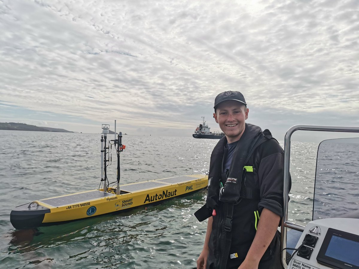 An exciting moment- casting off the tow lines and handing control of the <a href="/PlymouthMarine/">Plymouth Marine Lab</a> Pioneer to shore control. Thanks <a href="/AutoNautUSV/">AutoNaut</a> team for providing thorough training.