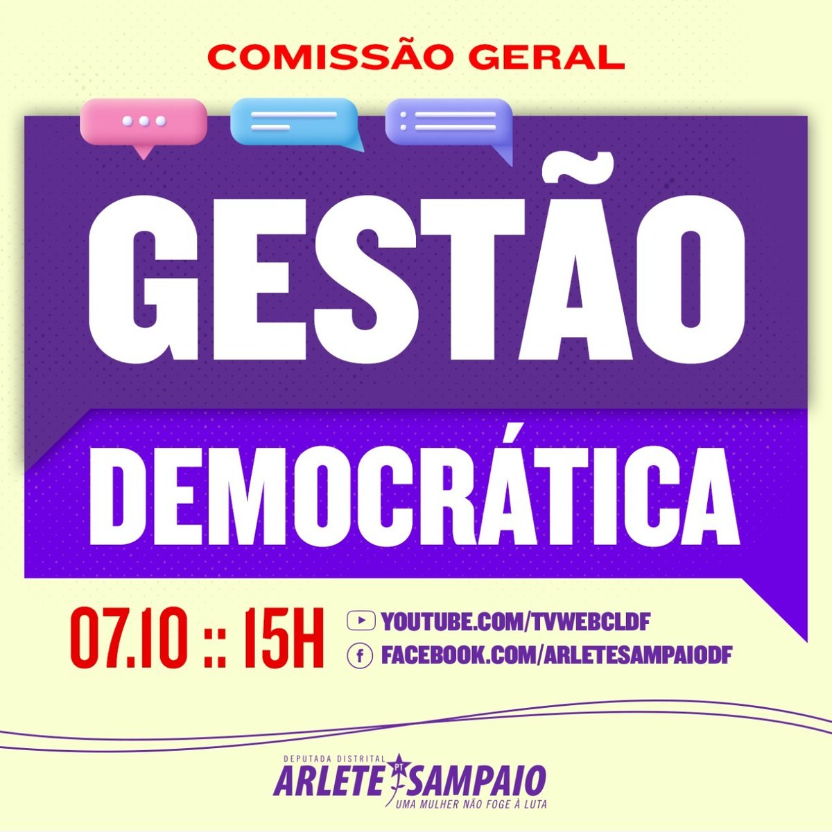 sinprodf's tweet image. Nesta quinta-feira, 7, às 15h, a Câmara Legislativa do DF realiza uma comissão geral sobre o tema da gestão democrática. Saiba mais: sinprodf.org.br/comissao-geral…

#gestaodemocratica #escolasDF #leidegestaodemocratica