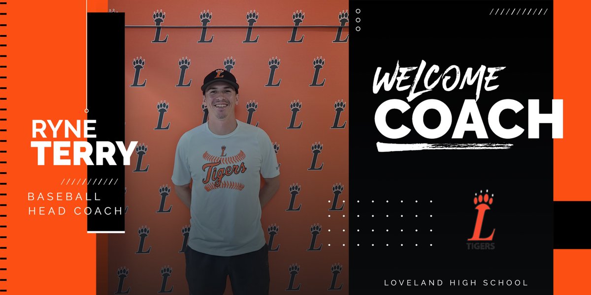 Tiger Nation, we would like to congratulate Loveland's very own, Ryne Terry, on being named our Varsity Baseball Head Coach. Let's get to work! Go Tigers⚾️