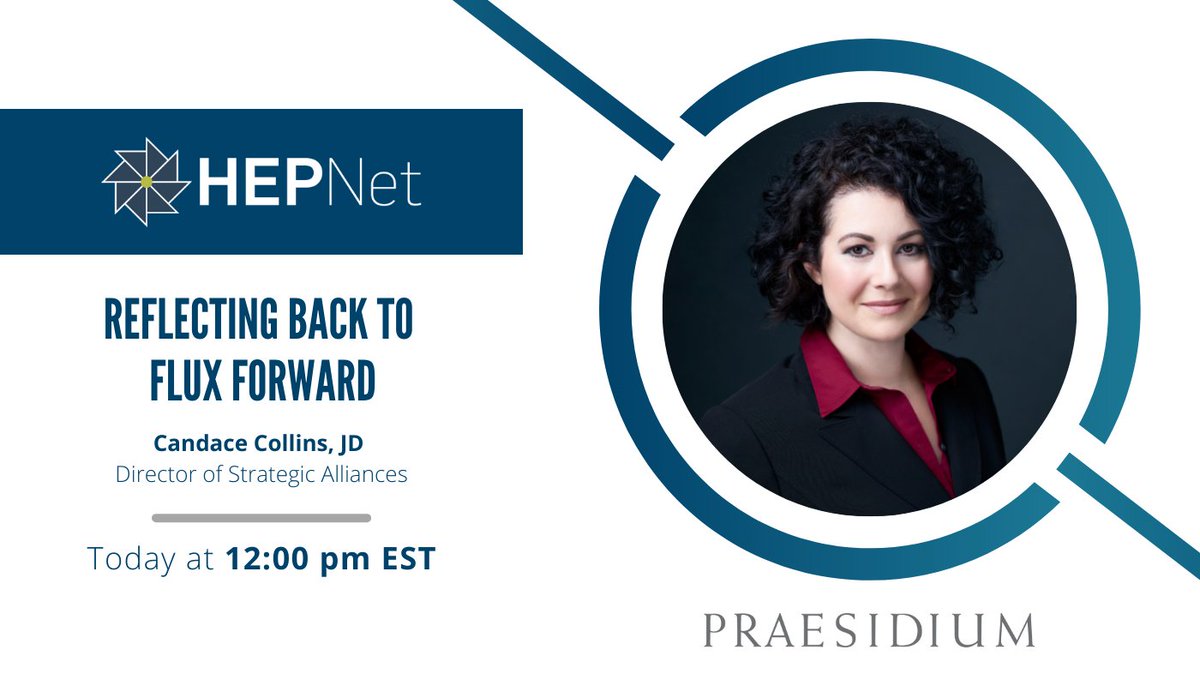 PraesidiumInc's tweet image. Join Candace Collins, #Praesidium’s Director of Strategic Alliances, at the 2021 #HEPNet Virtual Conference for the panel discussion “Reflecting Back to Flux Forward”.  bit.ly/3BeZyEp
 
This session starts today at 12:00 pm EST. #TogetherHEPNET