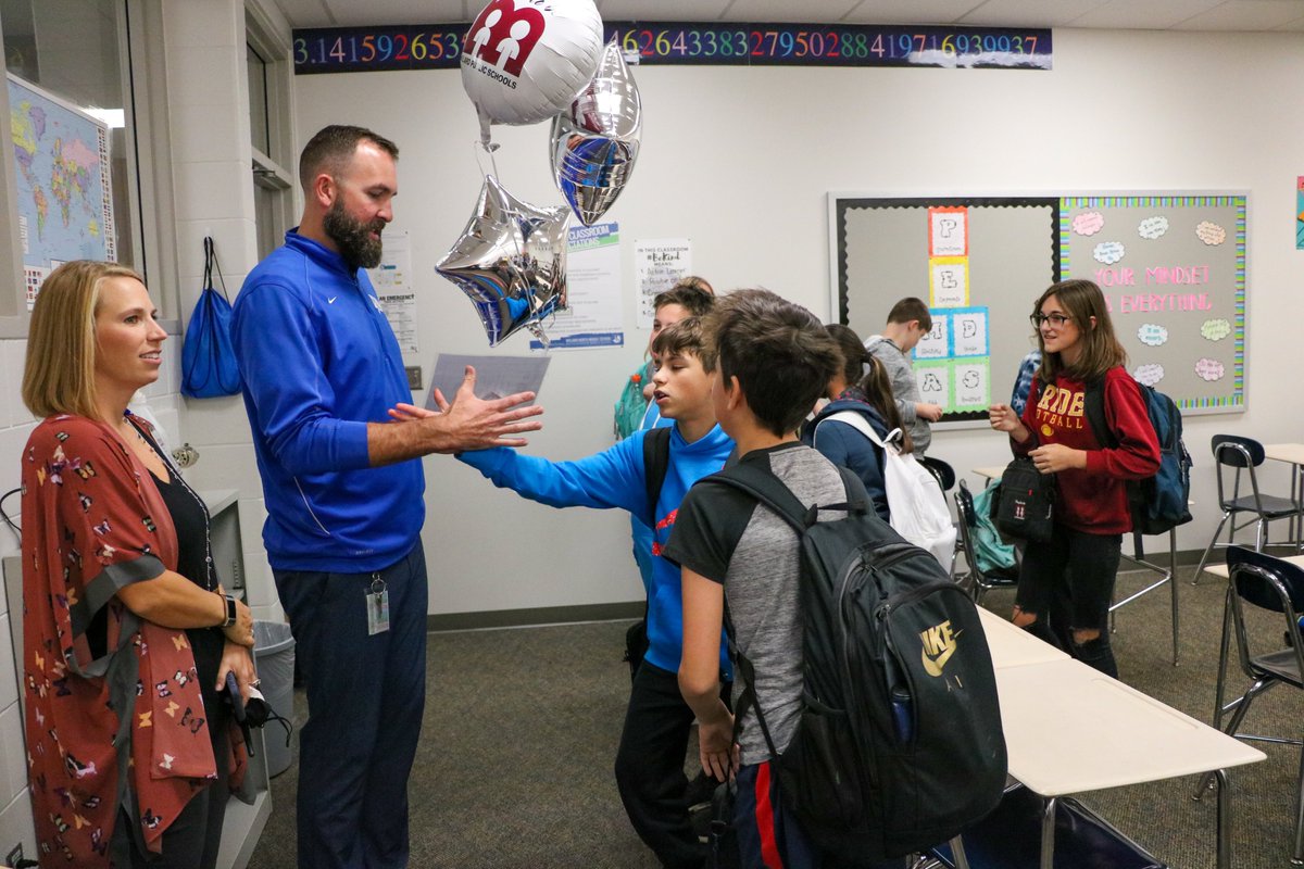Congratulations to our October Employees of the Month: Skylar Albers (ACP Teacher) and Eric Depue (School Counselor). <a href="/NMS_Mustangs/">North Middle School</a> #Proud2bMPS