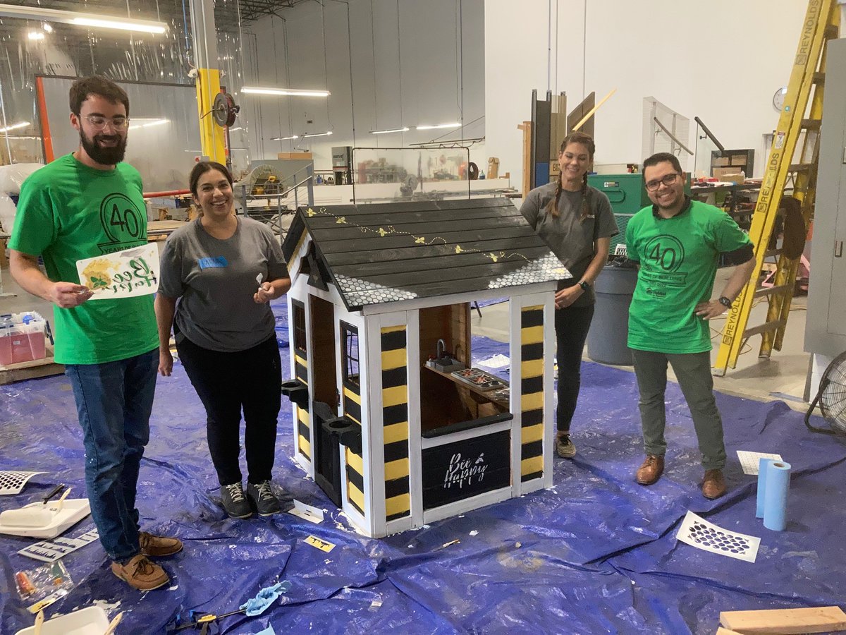 Thank you, Synergi, for building & decorating some of the best playhouses ever to be donated to a Habitat Homeowner & Habitat Veteran family. We hope your kiddos enjoy these amazing playhouses! Thank you for all the hard work & care you put into making these two playhouses!!