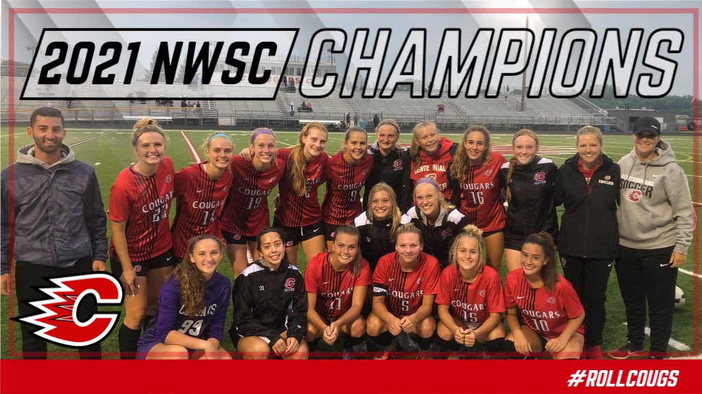 CentCougs's tweet photo. With their 4-1 road win at Rogers last night combined with other results, @centgirlssoccer are your 2021 NWSC Champions! Well done ladies. #RollCougs https://t.co/y6XqKQREi0