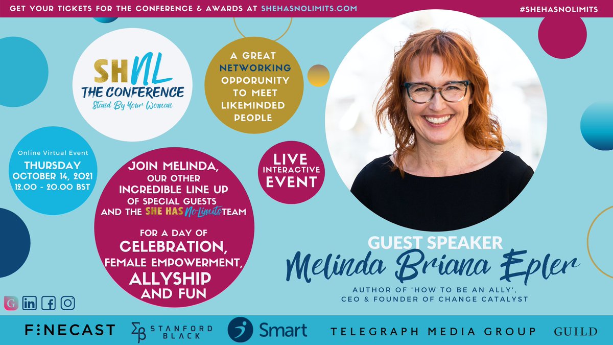 We are excited to announce Melinda Briana Epler as a guest speaker at this years SHNL Conference! 🤩

Follow the link below to get a ticket to our conference today!

lnkd.in/g-ZtQy68
