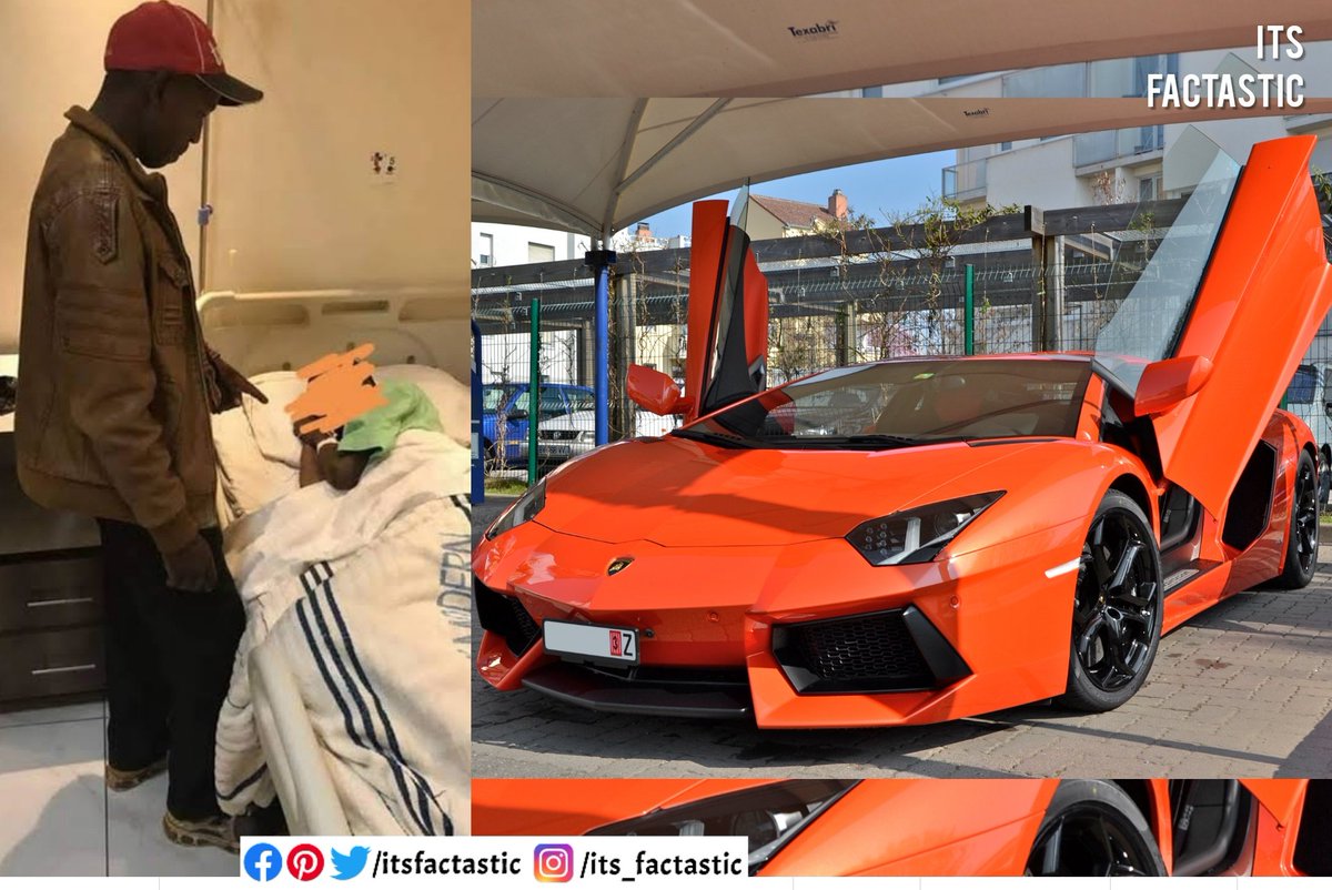 itsfactastic's tweet photo. A man in Zimbabwe fasted for 40 days in the hope that God would give him a Lamborghini on completing the fast.

He almost ended up starving himself to death! https://t.co/C8LLJzbMrj