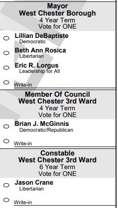 JaxCrane's tweet photo. @LPPAorg I’m excited to vote for TWO Libertarians in November (including my husband, who is running for constable!) https://t.co/zcrASyFzoK
