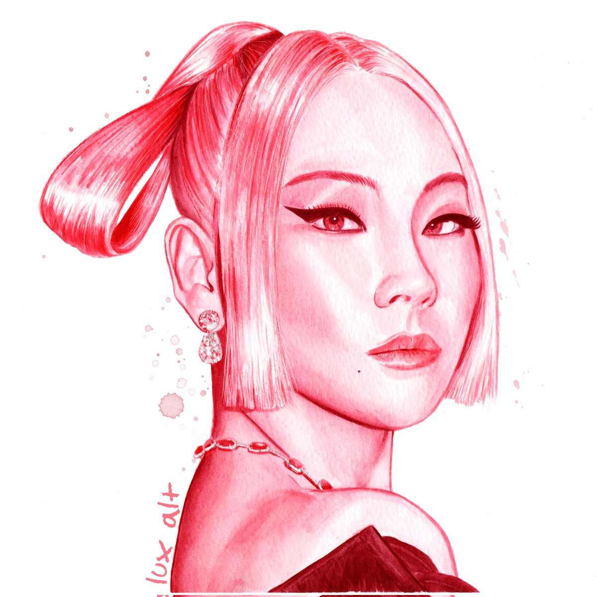 LuxAlt's tweet photo. 🍒 Aquarela sobre papel. 🆑 @chaelinCL 👑
•
•
•
#luxalt #cl #chaelin #chaelincl #metgala #metgala2021 #alpha #clalpha #kpop #kpopfanart #kpopqueen https://t.co/ye0s9mEBHg