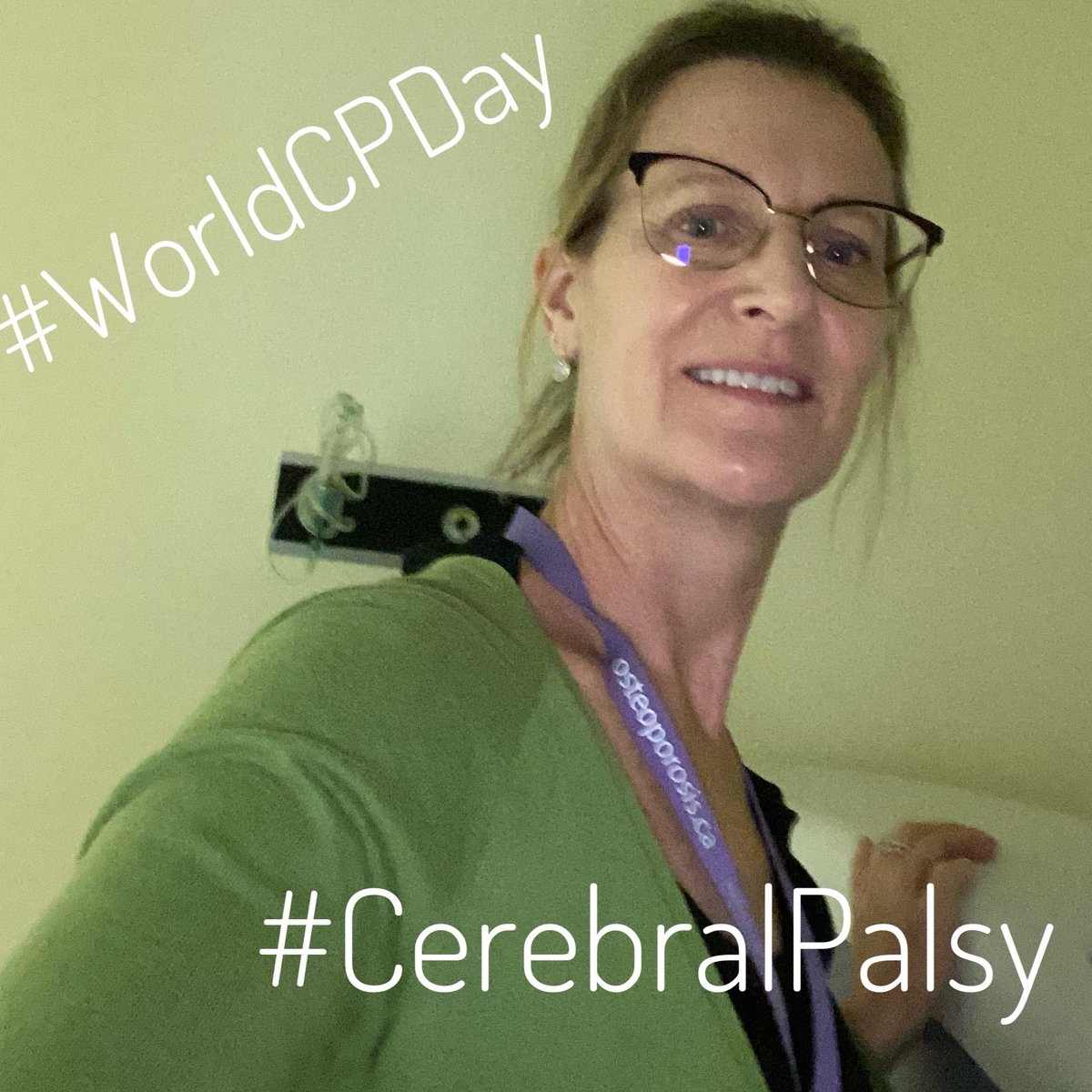 Today I am wearing green to raise awareness about #CerebralPalsy.  Happy #WorldCPDay. Hope you sporting some green ✅