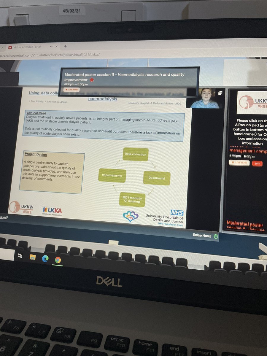 Claireabella_'s tweet photo. Well done Leah on presenting at UKKW. Such a great piece of work on our acute haemodialysis and improving practice ⭐️ @leahtorr234 @DerbyRenalTeam @annukrenal @DivisionUhdb https://t.co/tEXH0CoRwp