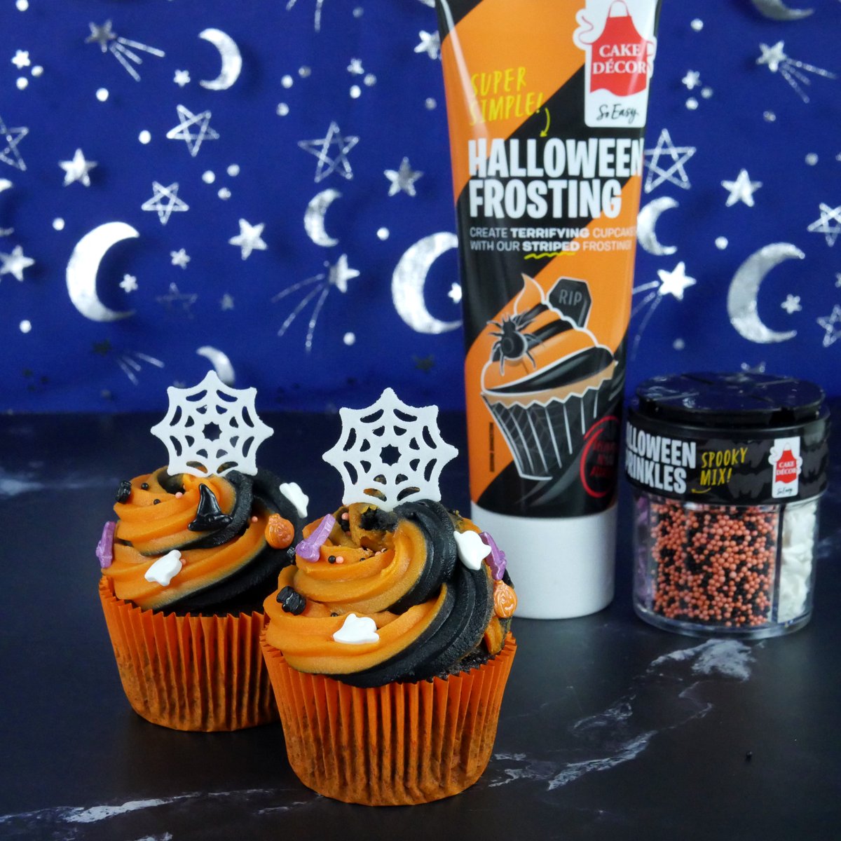 #Halloween is the perfect holiday for unleashing your creativity on your #baking and we have plenty of #spooky Halloween #Cake Decorations that are frighteningly easy to use 🕸️👻👀 Find our Halloween shop here 👉 sprinklesandco.co.uk/product-catego…